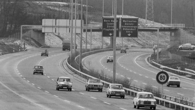 Die A1 zwischen Zürich und Winterthur. Die A1 zwischen Zürich und Winterthur.