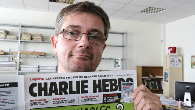 Porträt von Stéphane Charbonnier. Porträt von Stéphane Charbonnier.