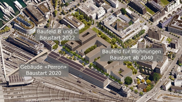 Übersicht über die geplanten Bauprojekte auf dem Areal Rösslimatt. Übersicht über die geplanten Bauprojekte auf dem Areal Rösslimatt.