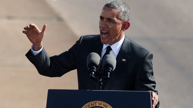 Obama bei seiner Rede Obama bei seiner Rede