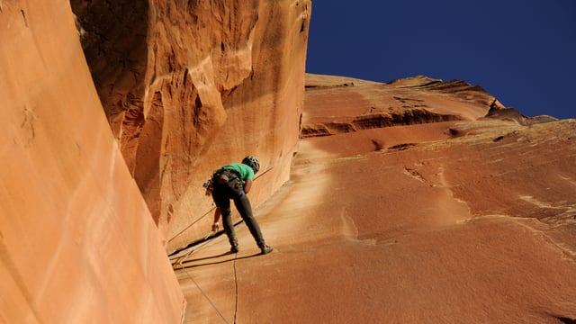 Kletterer in Bears Ears. Kletterer in Bears Ears.
