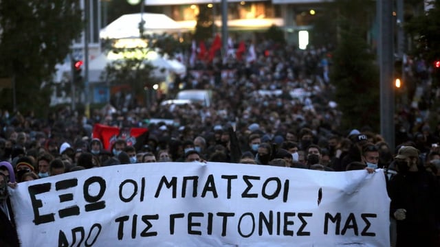 Demo im Athener Vorort