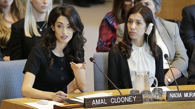 Amal Clooney im UNO-Sicherheitsrat Amal Clooney im UNO-Sicherheitsrat