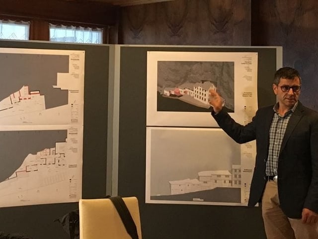 Landeshauptmann Stefan Müller präsentiert Pläne für den Ausbau des «Äscher» Landeshauptmann Stefan Müller präsentiert Pläne für den Ausbau des «Äscher»