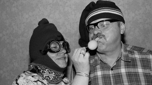 Die Familie Winter verkleidet. Die Familie Winter verkleidet.