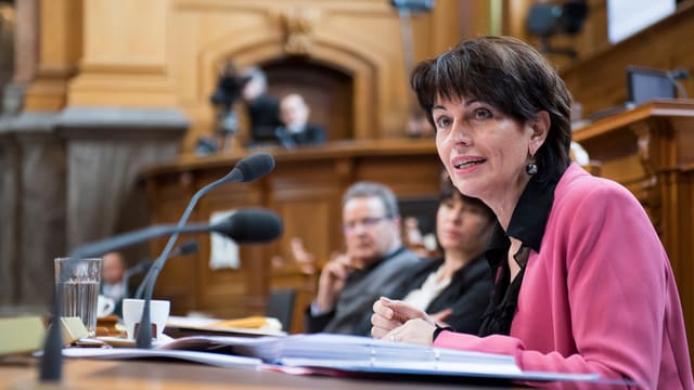 Bundespräsidentin Doris Leuthard: «null Handlungsbedarf». Bundespräsidentin Doris Leuthard: «null Handlungsbedarf».