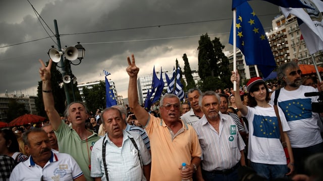 Grossdemonstration in Athen
