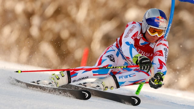 Alexis Pinturault fährt Ski. Alexis Pinturault fährt Ski.