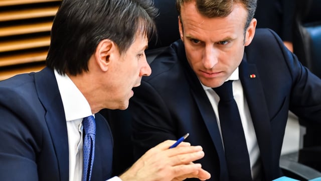 Conte und Macron Conte und Macron