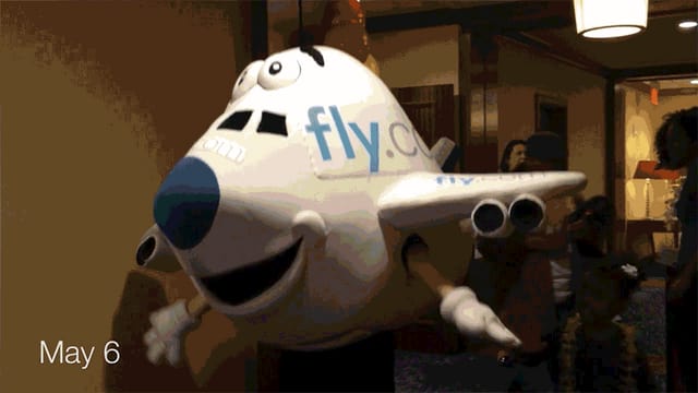Ein animiertes GIF zeigt einsekündige Videoausschnitte aus dem Leben eines Users. Ein animiertes GIF zeigt einsekündige Videoausschnitte aus dem Leben eines Users.