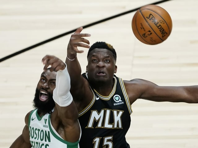 Clint Capela im Spiel gegen die Celtics. Clint Capela im Spiel gegen die Celtics.