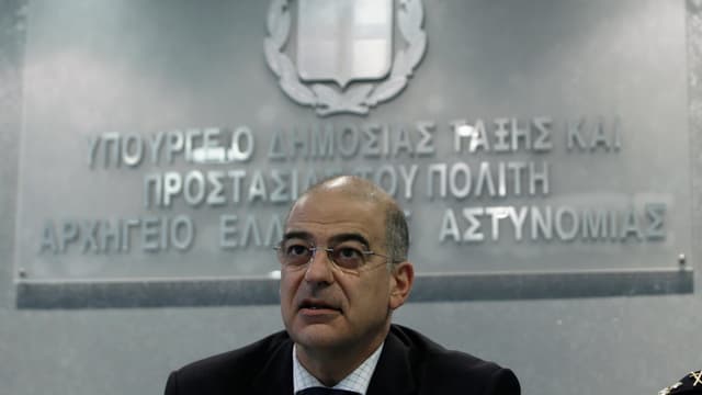 Der griechische Minister Nikos Dendias. Der griechische Minister Nikos Dendias.