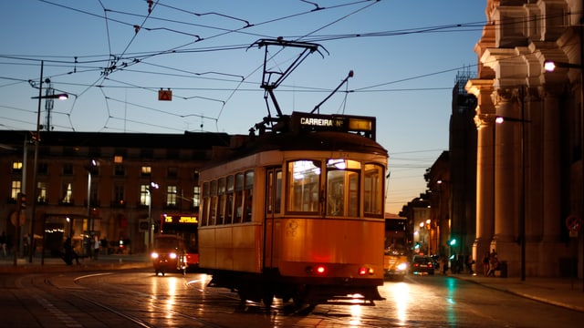 Tram in Lissabon Tram in Lissabon