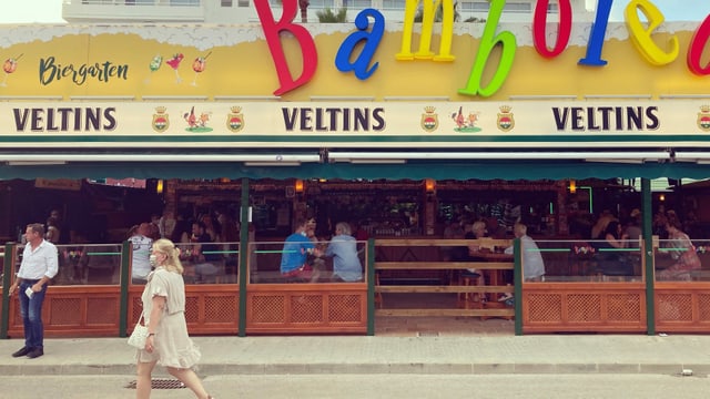 Wer «Ballermann» hört, stellt sich wohl andere Szenen vor. Der Biergarten Bamboleo an einem Sonntagabend im Juni. Wer «Ballermann» hört, stellt sich wohl andere Szenen vor. Der Biergarten Bamboleo an einem Sonntagabend im Juni.