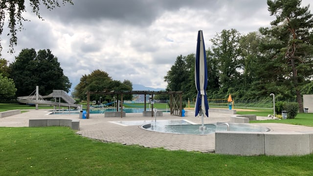 Das Kinderbassin vom Strandbad Bruggerhorn in St. Margrethen. Das Kinderbassin vom Strandbad Bruggerhorn in St. Margrethen.