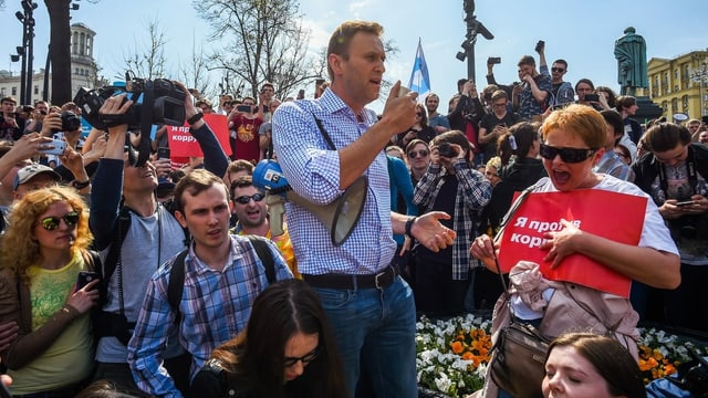 Alexej Nawalny und seine Anhänger vor den Präsidentschaftswahlen 2018. Alexej Nawalny und seine Anhänger vor den Präsidentschaftswahlen 2018.