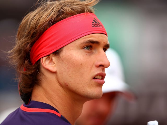 Zverev auf dem Tennisplatz Zverev auf dem Tennisplatz