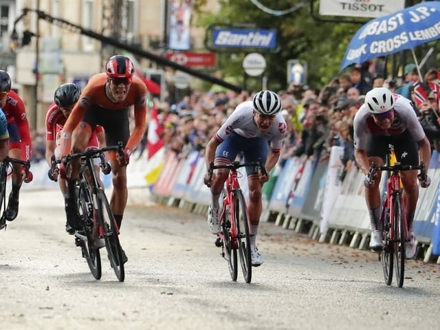 Stefan Bissegger (r.), hier im U23-Rennen an der letztjährigen WM. Stefan Bissegger (r.), hier im U23-Rennen an der letztjährigen WM.