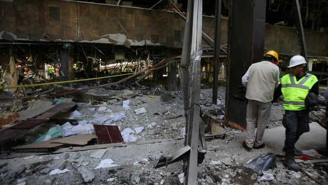 Explosionstrümmer in Mexiko-Stadt Explosionstrümmer in Mexiko-Stadt
