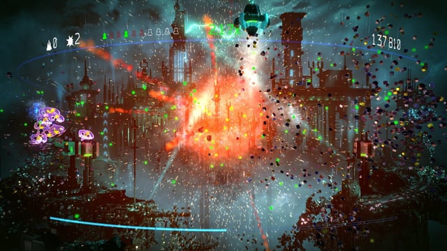 Eine farbenfrohe Explosion. Eine farbenfrohe Explosion.
