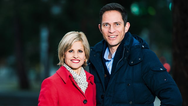 Sabine Dahinden und Adrian Küpfer stehen nebeneinander. Sabine Dahinden und Adrian Küpfer stehen nebeneinander.