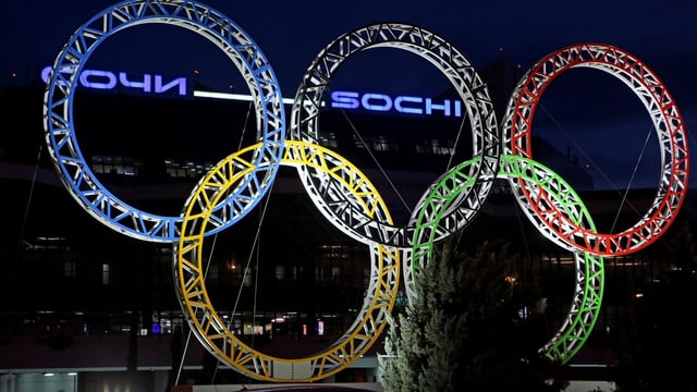 Die Ringe der Olympischen Spiele. Die Ringe der Olympischen Spiele.