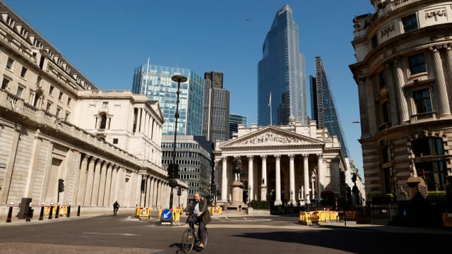 Leere Strassen in London während des Lockdowns. Leere Strassen in London während des Lockdowns.