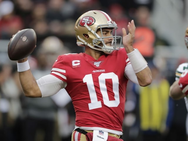 Quarterback Jimmy Garoppolo. Quarterback Jimmy Garoppolo.