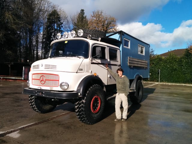Halla, der Camping-Truck Manuel Weibel