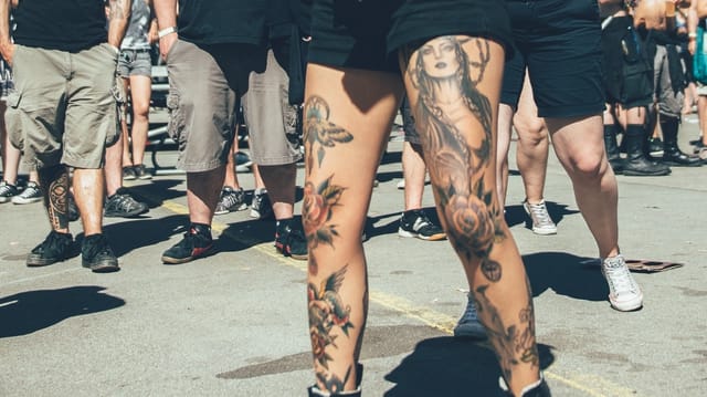 Tattoos.