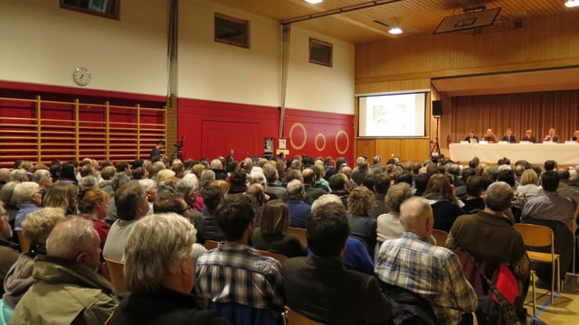 Mitholzerinnen und Mitholzer bei der Info-Veranstaltung Mitholzerinnen und Mitholzer bei der Info-Veranstaltung