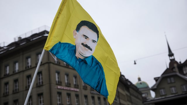 Kurden protestieren für die Freiheit von Abdullah Öcalan (Februar 2015 in Bern). Kurden protestieren für die Freiheit von Abdullah Öcalan (Februar 2015 in Bern).
