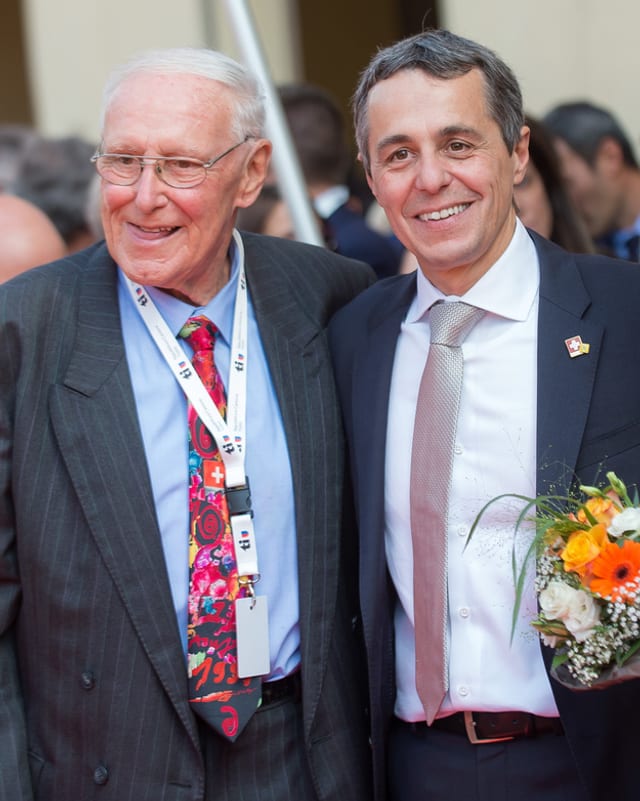 Flavio Cotti und Ignazio Cassis. Flavio Cotti und Ignazio Cassis.