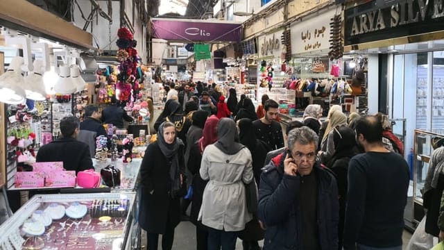 Blick in den Bazaar. Blick in den Bazaar.