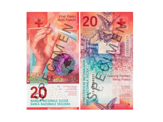 Neue 20er-Note Vorder- und Rückseite Neue 20er-Note Vorder- und Rückseite