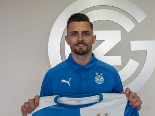 Nuno da Silva mit dem GC-Shirt Nuno da Silva mit dem GC-Shirt