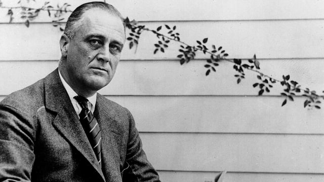 Franklin D. Roosevelt im Jahre 1928 (schwarz-weiss) Franklin D. Roosevelt im Jahre 1928 (schwarz-weiss)