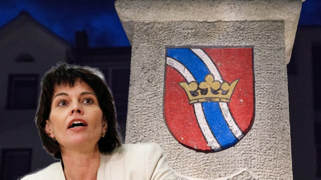 La presidenta da la Confederaziun vegn a Glion. La presidenta da la Confederaziun vegn a Glion.