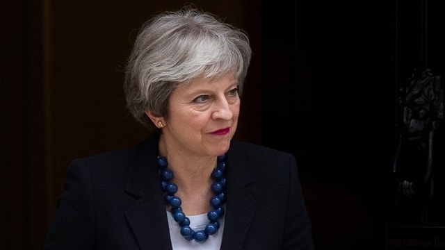 Die britische Premierministerin Theresa May. Die britische Premierministerin Theresa May.