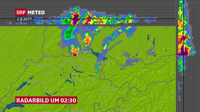 Ein Screenshot des Radars. Ein Screenshot des Radars.