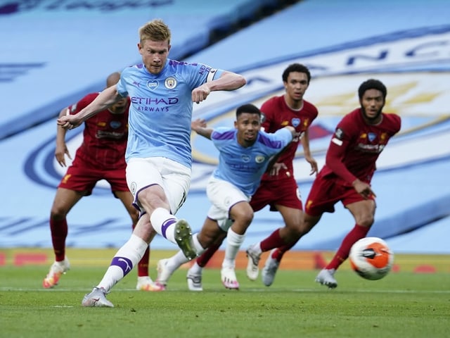 Manchester City und der FC Liverpool. Manchester City und der FC Liverpool.