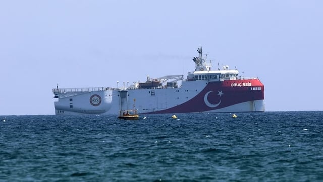 Das türkische Forschungsschiff «Oruc Reis». Das türkische Forschungsschiff «Oruc Reis».