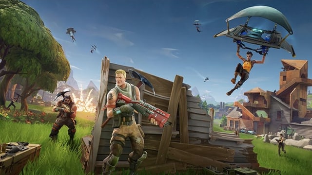 mann segelt an einem fallschirm auf die erden - fortnite kann mich nicht anmelden
