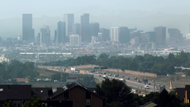 Die amerikanische Stadt Denver. Die amerikanische Stadt Denver.