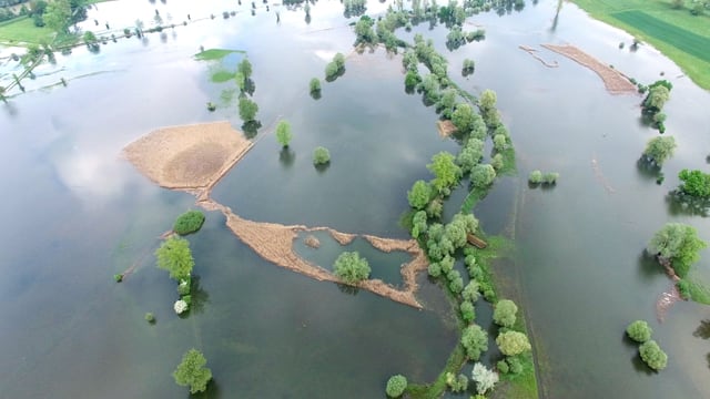 In Maschwanden führte der viele Regen zu Überschwemmungen. In Maschwanden führte der viele Regen zu Überschwemmungen.