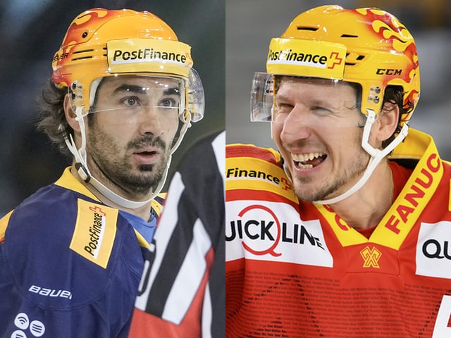Andres Ambühl und Damien Brunner. Andres Ambühl und Damien Brunner.