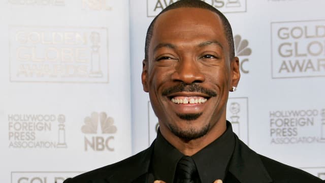 Eddie Murphy lachend. Eddie Murphy lachend.