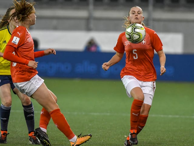 Szene aus einem Spiel der Frauen-Nationalmannschaft Szene aus einem Spiel der Frauen-Nationalmannschaft
