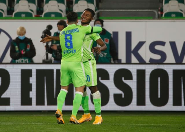 Renato Steffen im Wolfsburg-Trikot Renato Steffen im Wolfsburg-Trikot