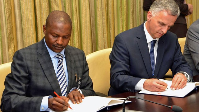 Burkhalter und Justizminister Abubakar Malami Burkhalter und Justizminister Abubakar Malami